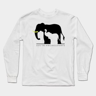 Save the African Elephants Long Sleeve T-Shirt